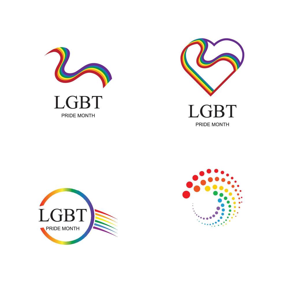 lgbt logo et symbole vecteur