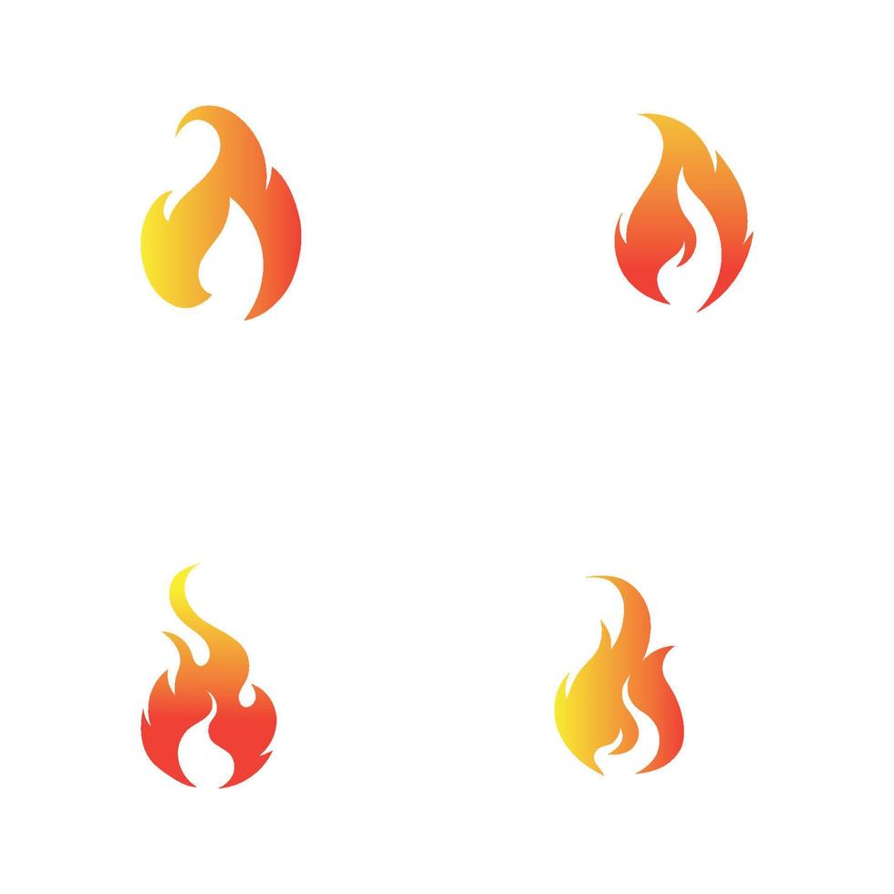 moderne Feu logo ou icône conception, vecteur illustration