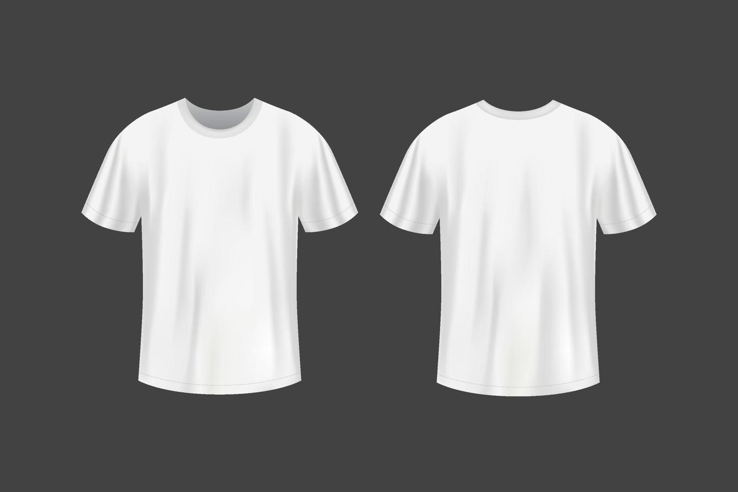 3d T-shirt blanc moquer en haut conception vecteur