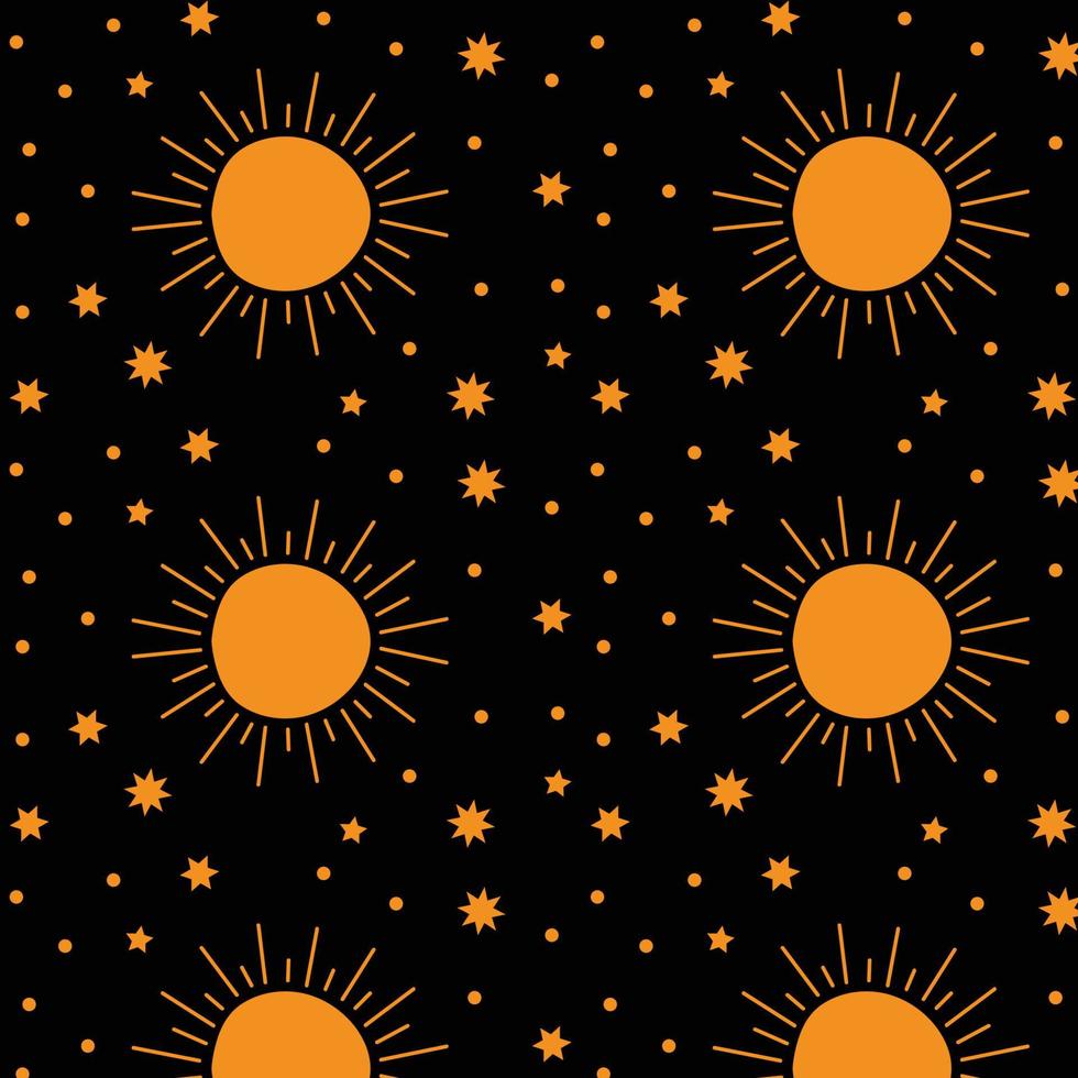 Soleil et étoiles tous les jours porte tapis modèle étoiles galaxie paillasson fermeture cadeau le coucher du soleil et lever du soleil paillasson étoiles sans couture impression modèle vecteur