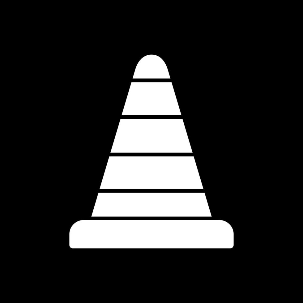 conception d'icône de vecteur de cône de trafic