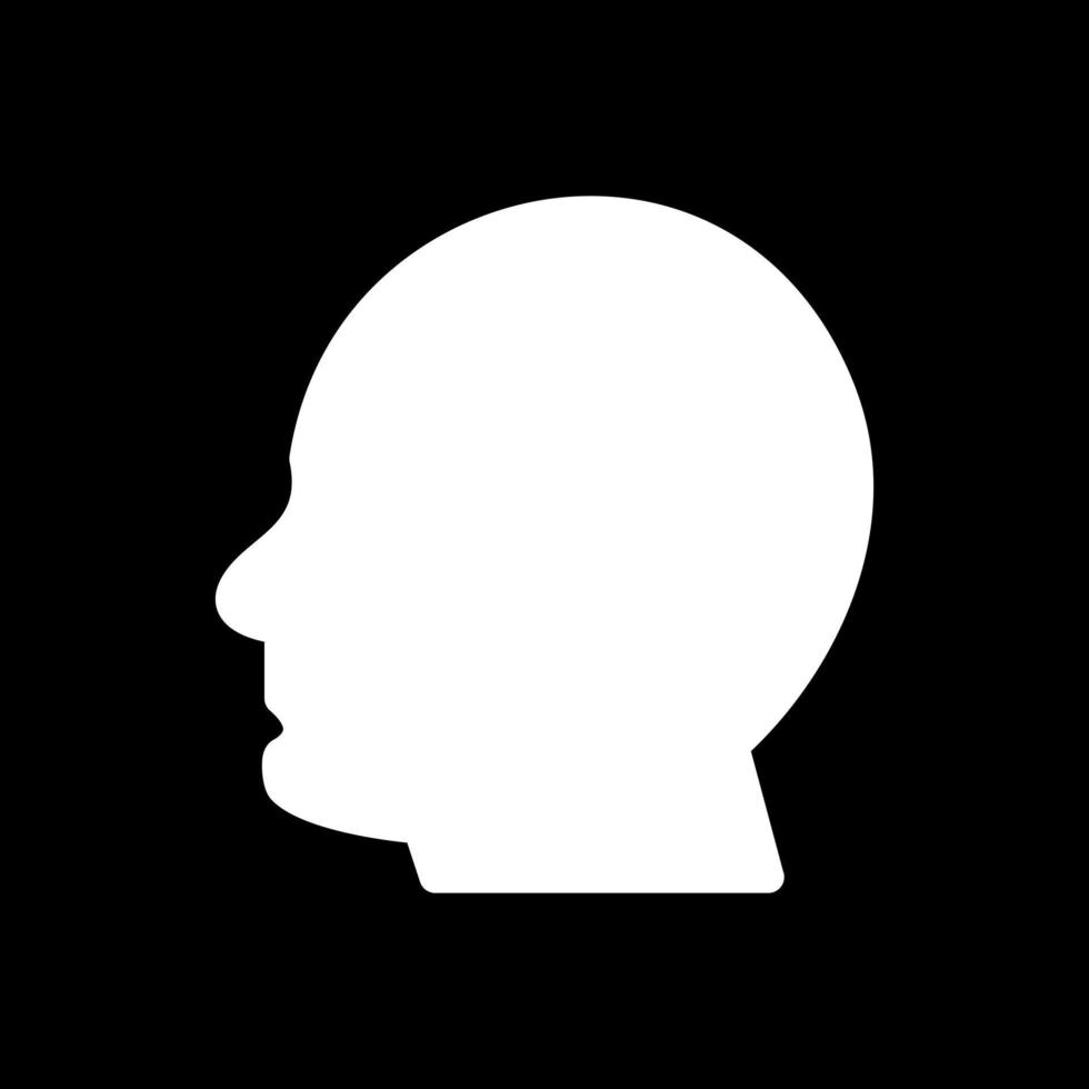 conception d'icône de vecteur de tête