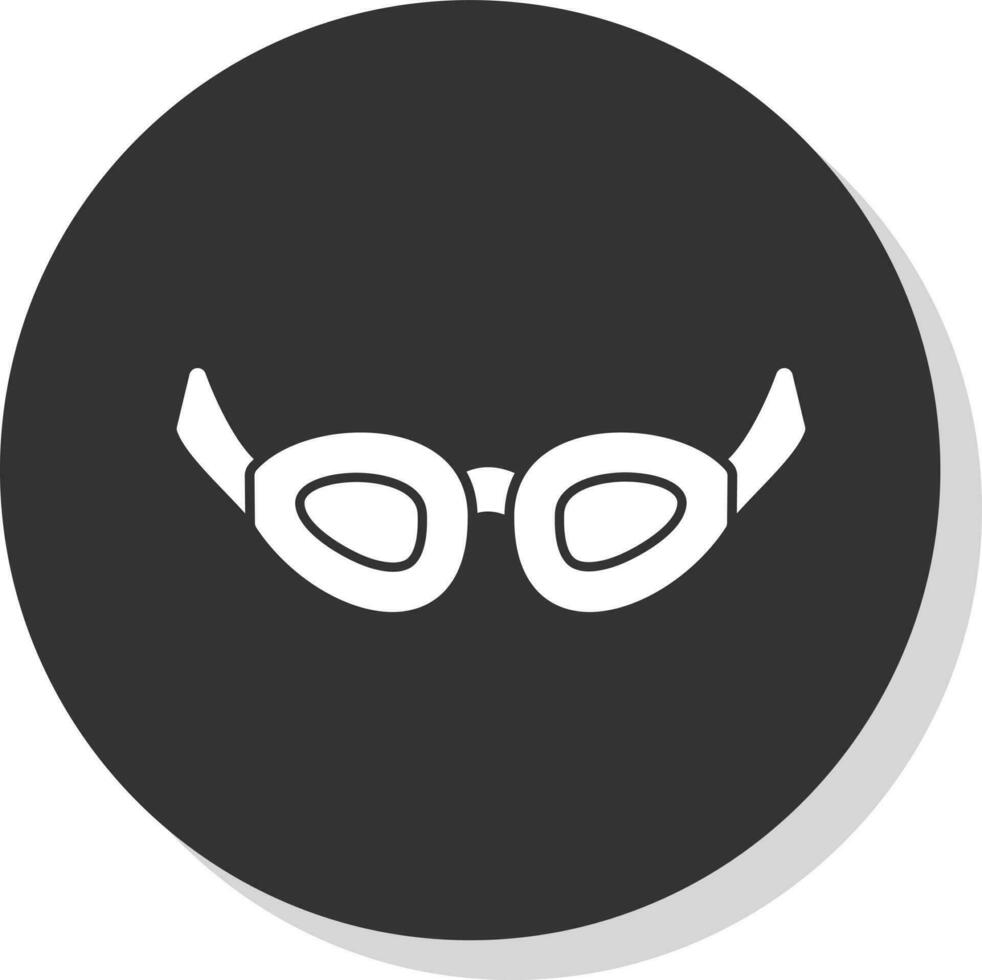 conception d'icône vectorielle de lunettes de natation vecteur