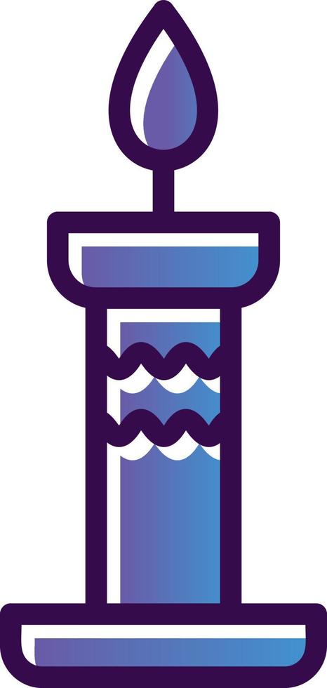 conception d'icône de vecteur de bougies