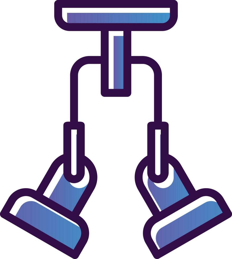conception d'icône de vecteur de lumières suspendues