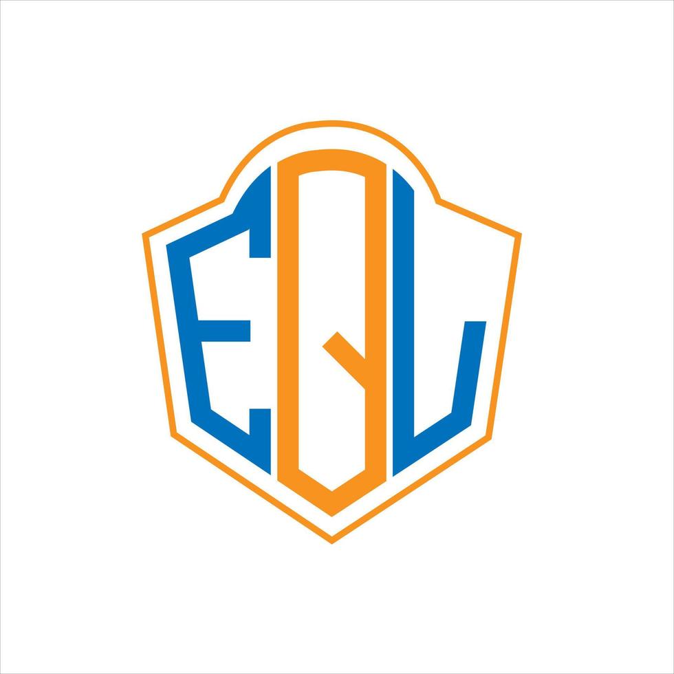 eql abstrait monogramme bouclier logo conception sur blanc Contexte. eql Créatif initiales lettre logo.eql abstrait monogramme bouclier logo conception sur blanc Contexte. eql Créatif initiales lettre logo. vecteur