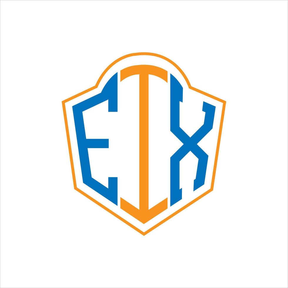 eix abstrait monogramme bouclier logo conception sur blanc Contexte. eix Créatif initiales lettre logo. vecteur