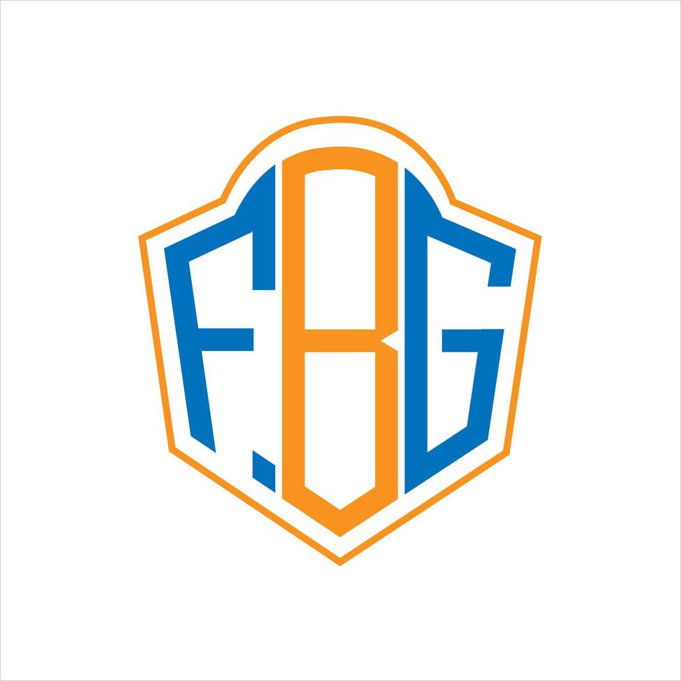 fbg abstrait monogramme bouclier logo conception sur blanc Contexte. fbg Créatif initiales lettre logo. vecteur