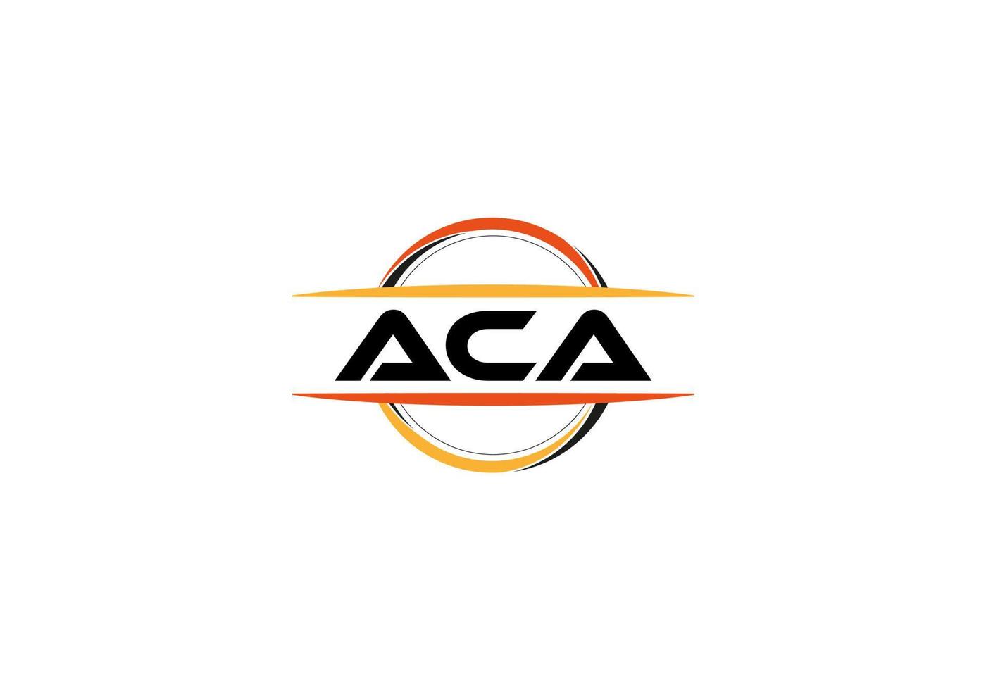 aca lettre royalties mandala forme logo. aca brosse art logo. aca logo pour une entreprise, entreprise, et commercial utiliser. vecteur