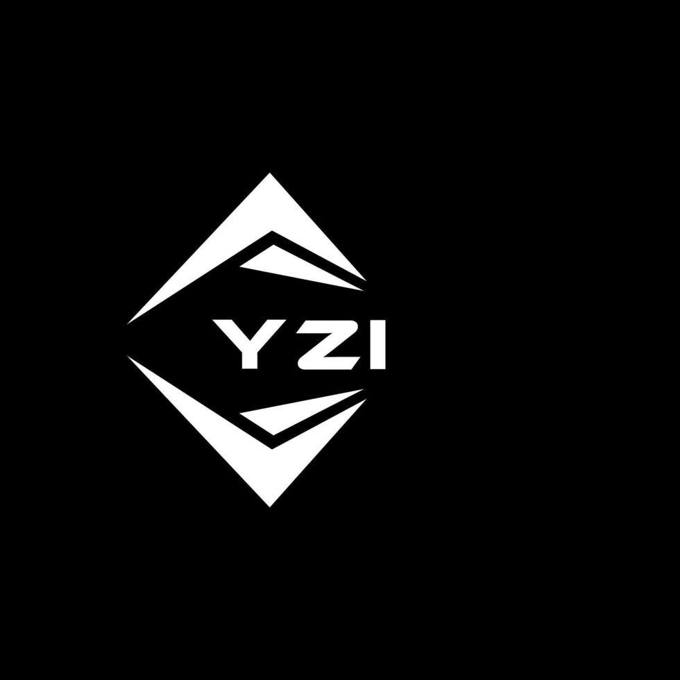 yzi abstrait monogramme bouclier logo conception sur noir Contexte. yzi Créatif initiales lettre logo. vecteur
