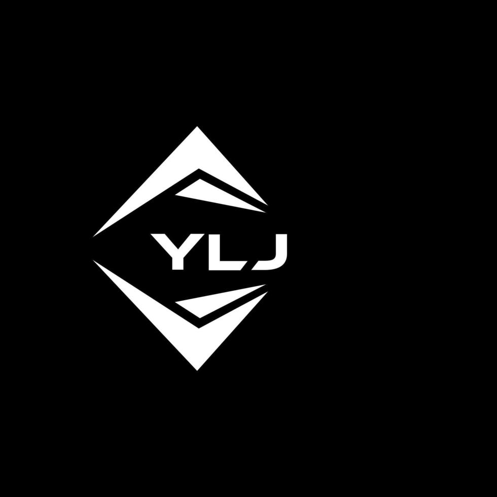 ylj abstrait monogramme bouclier logo conception sur noir Contexte. ylj Créatif initiales lettre logo. vecteur