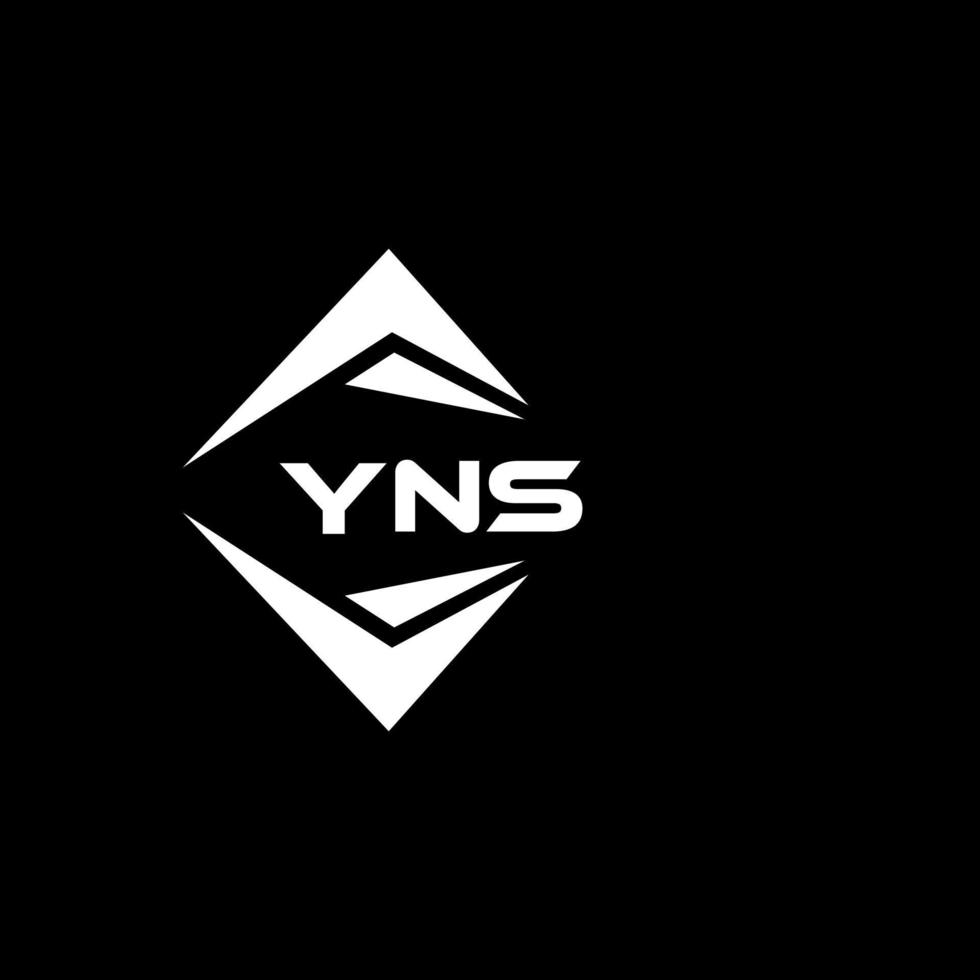 yns abstrait monogramme bouclier logo conception sur noir Contexte. yns Créatif initiales lettre logo. vecteur