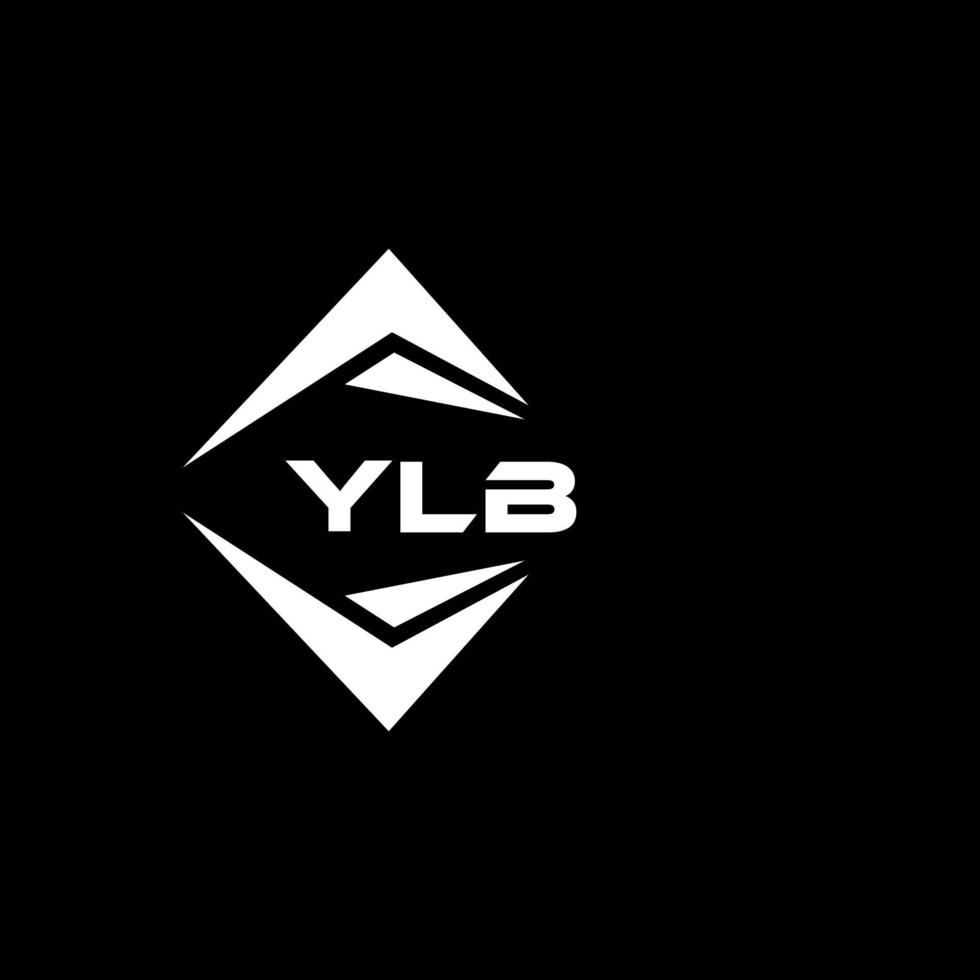 ylb abstrait monogramme bouclier logo conception sur noir Contexte. ylb Créatif initiales lettre logo. vecteur