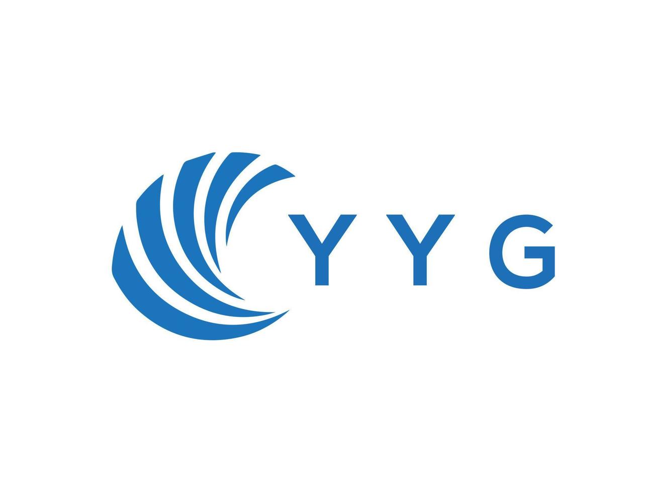 yyg lettre logo conception sur blanc Contexte. yyg Créatif cercle lettre logo concept. yyg lettre conception. vecteur