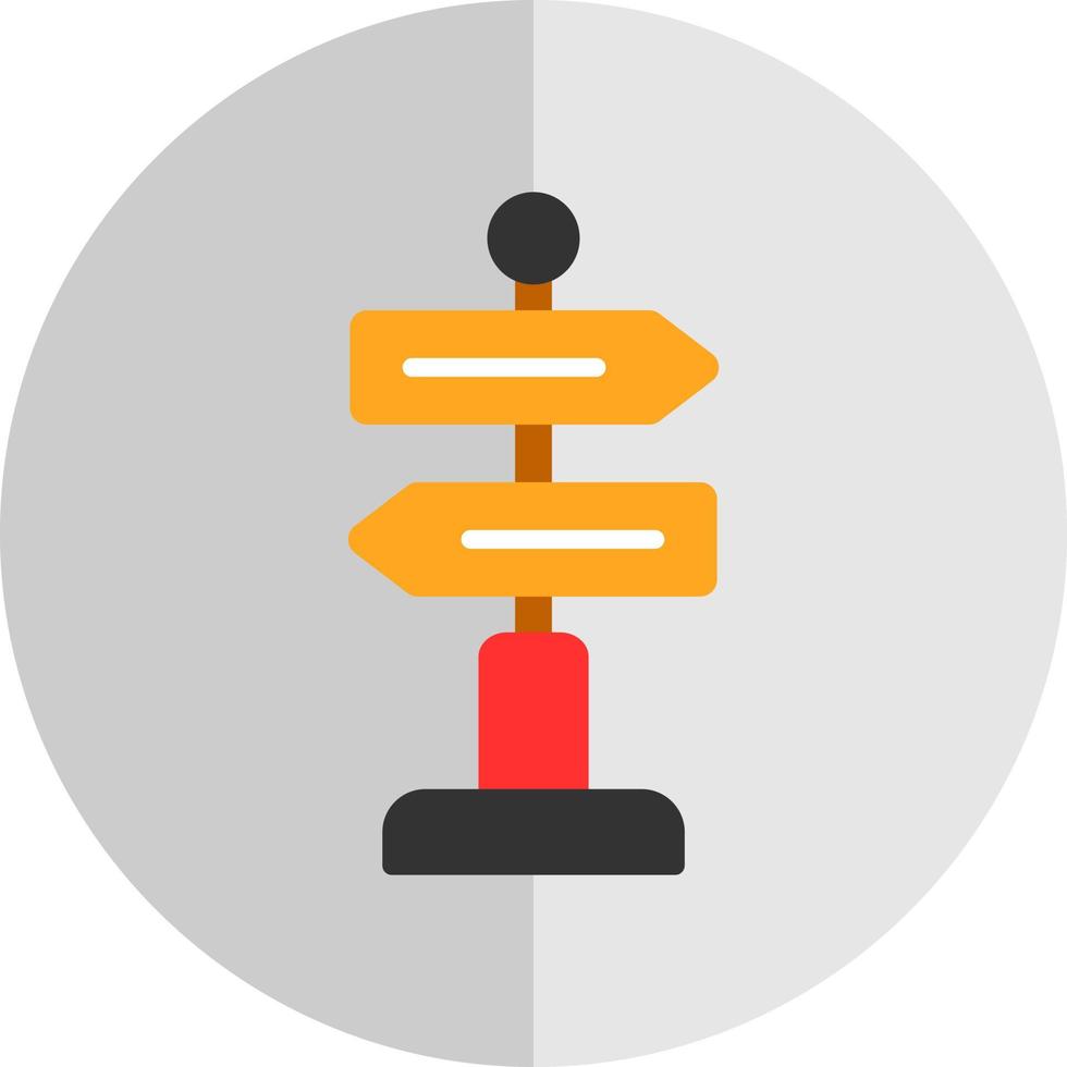 conception d'icône de vecteur de signe directionnel