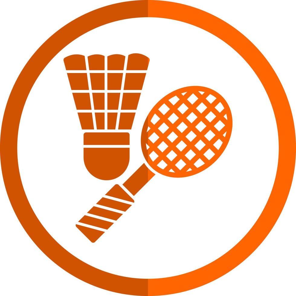 conception d'icône de vecteur de badminton