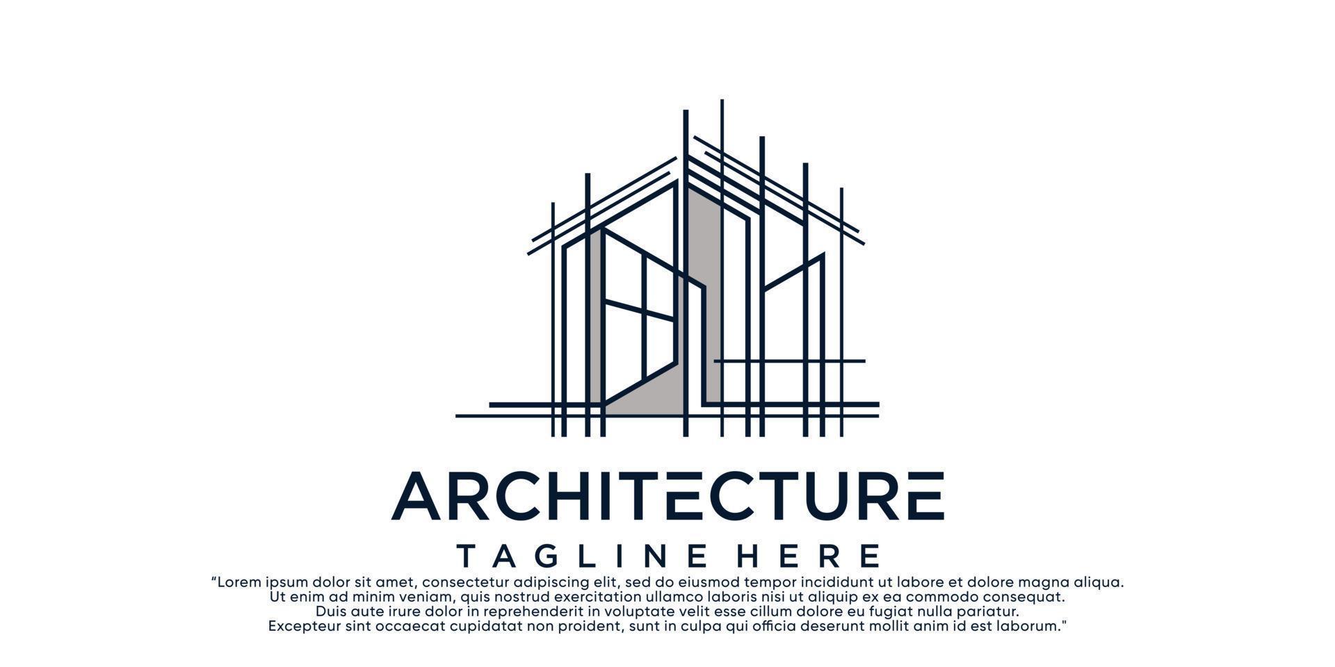 bâtiment architecture logo conception inspiration collection de architecture réel biens logo prime vecteur