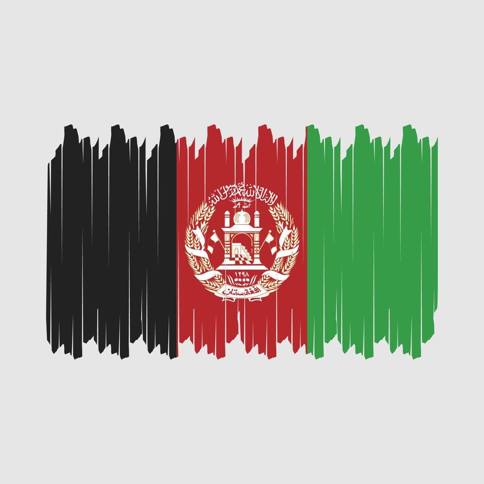 vecteur de brosse drapeau afghanistan