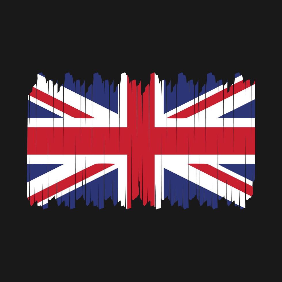 vecteur de brosse drapeau britannique