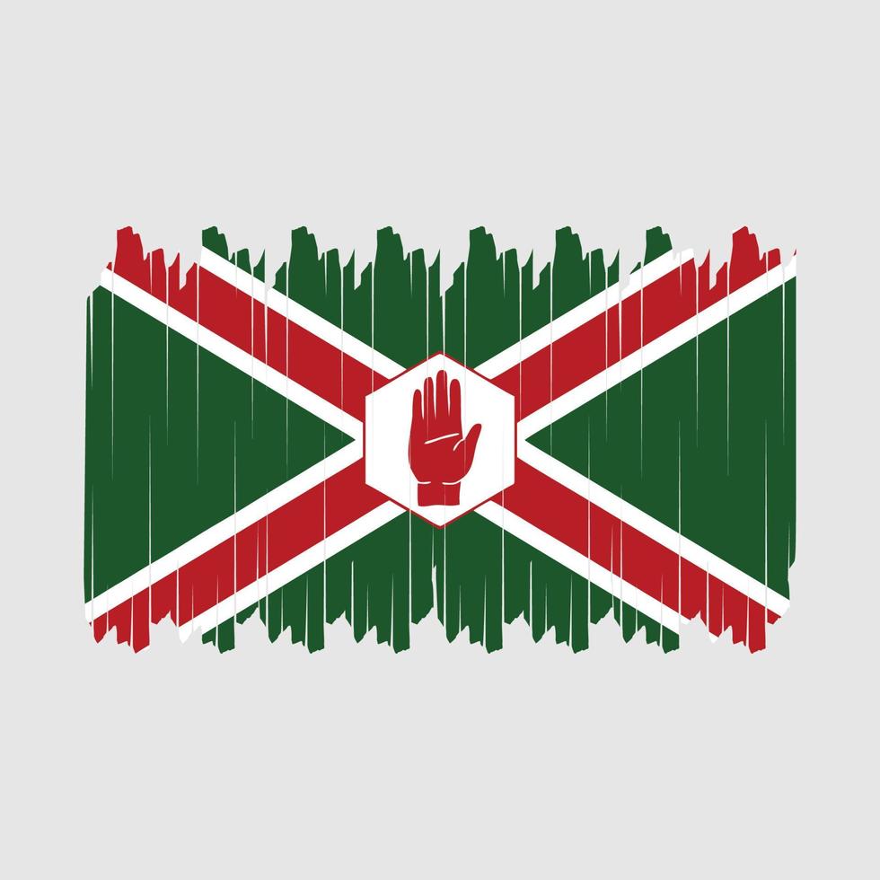 vecteur de brosse drapeau irlande du nord