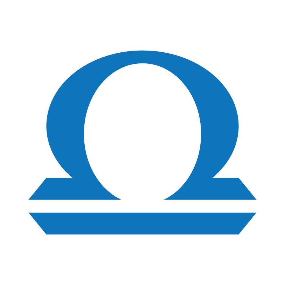 Balance logo icône conception vecteur