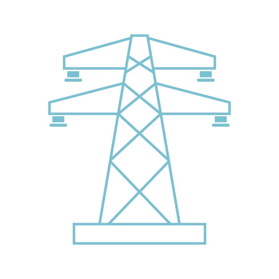 conception d'icône de poteau électrique vecteur