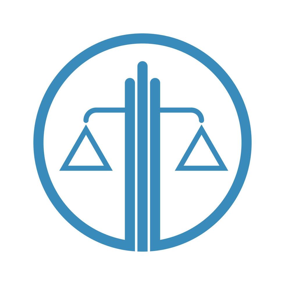 Balance logo icône conception vecteur