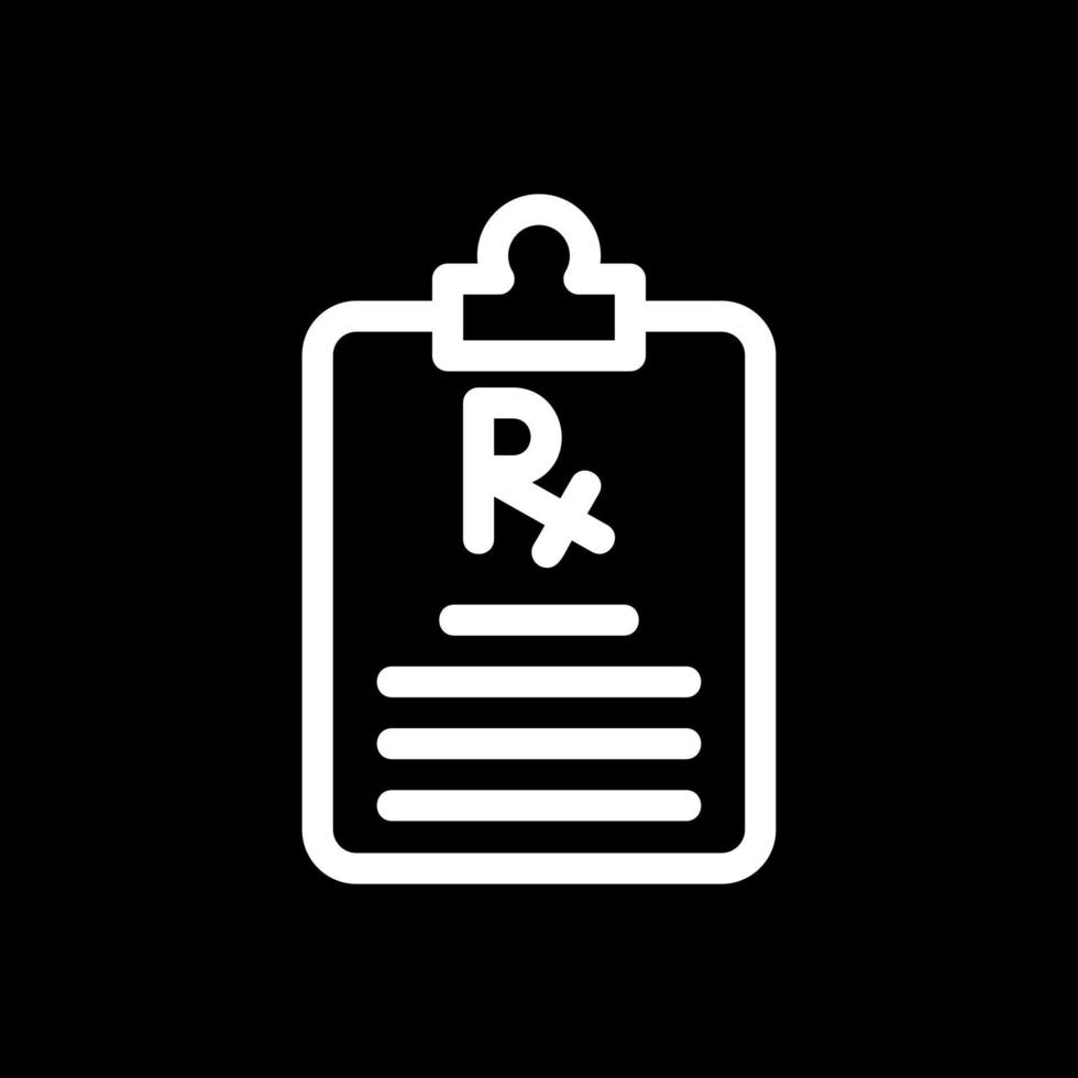 conception d'icône de vecteur de prescription