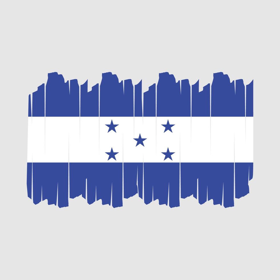 drapeau honduras brosse illustration vectorielle vecteur