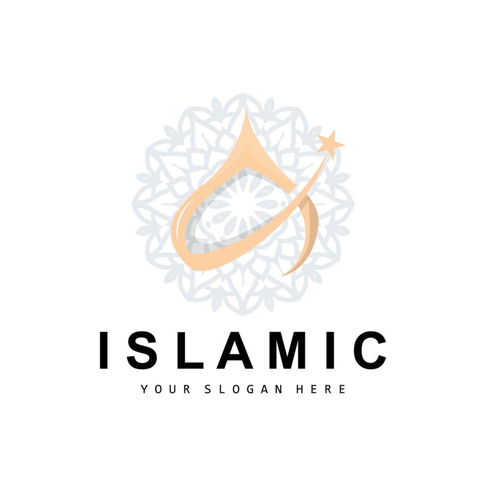 mosquée logo, vecteur islamique, islamique journée Ramadan conception, eid aïd, et eidul adha