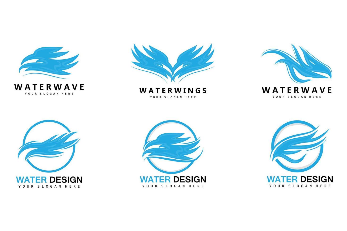 création de logo d'ailes, vecteur d'ailes de bouclier, illustration de plumes d'oiseau