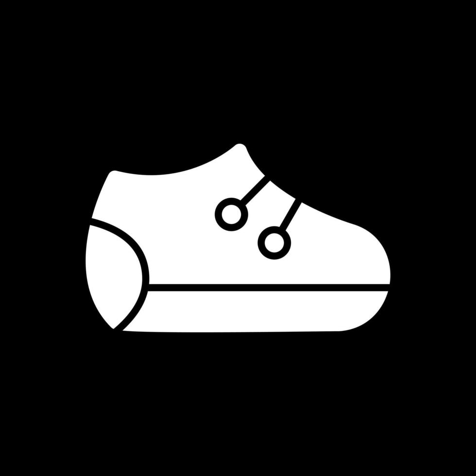 conception d'icône vectorielle de chaussures de bébé vecteur