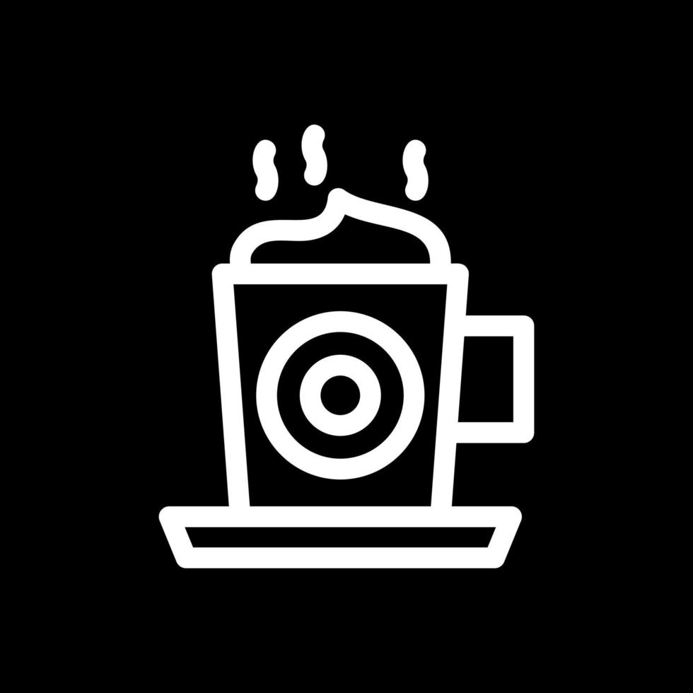 conception d'icône vectorielle cappuccino vecteur