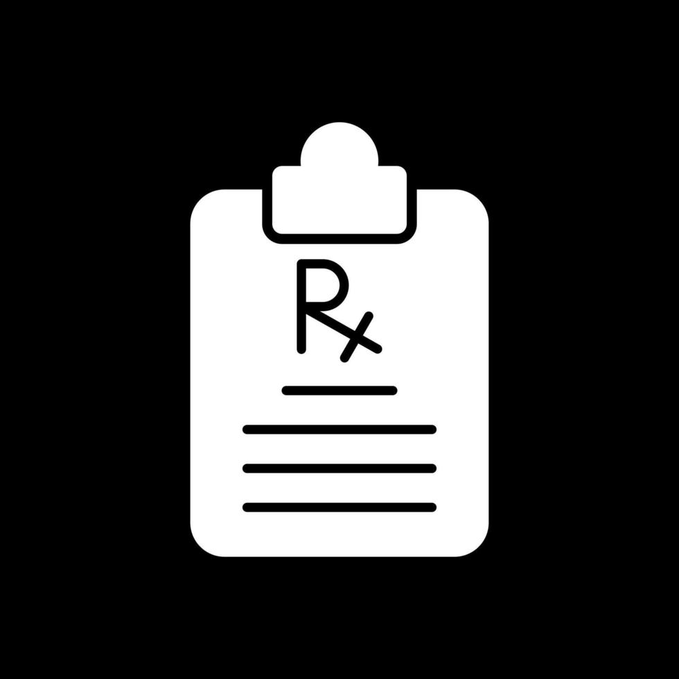 conception d'icône de vecteur de prescription
