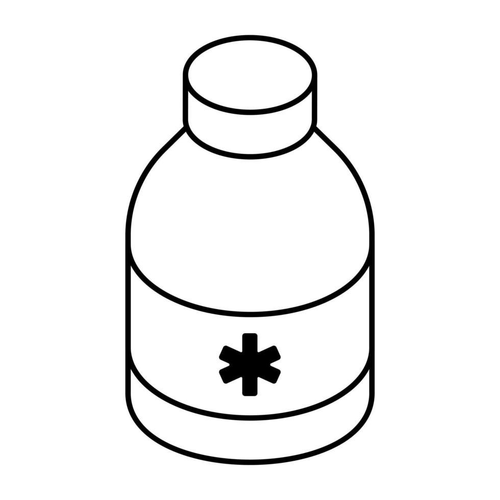 icône de conception parfaite de bouteille de sirop vecteur