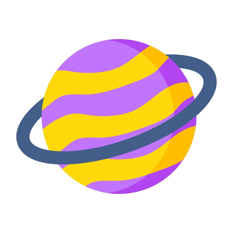 modifiable conception icône de tournant planète vecteur