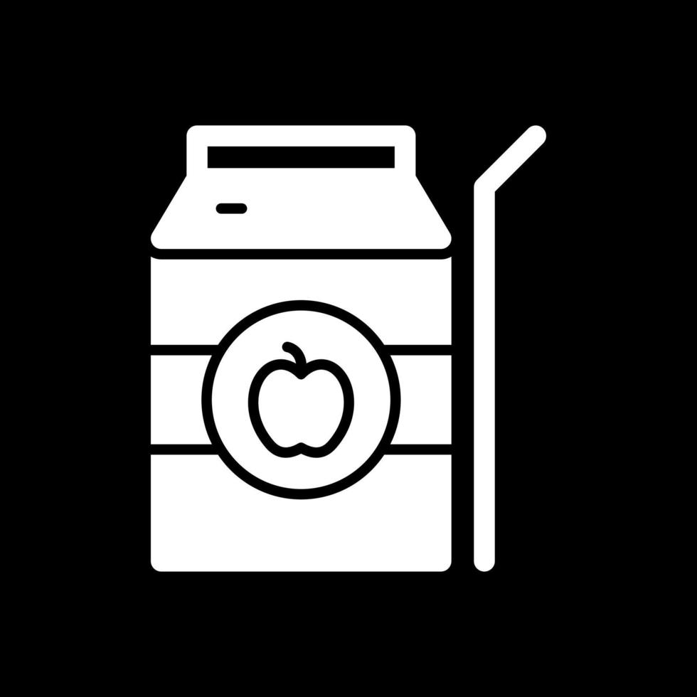 conception d'icône de vecteur de jus de pomme