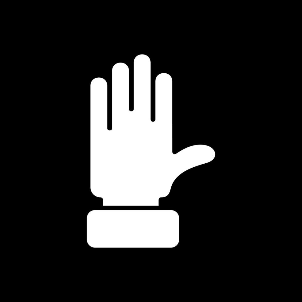 lever la conception d'icône de vecteur de main