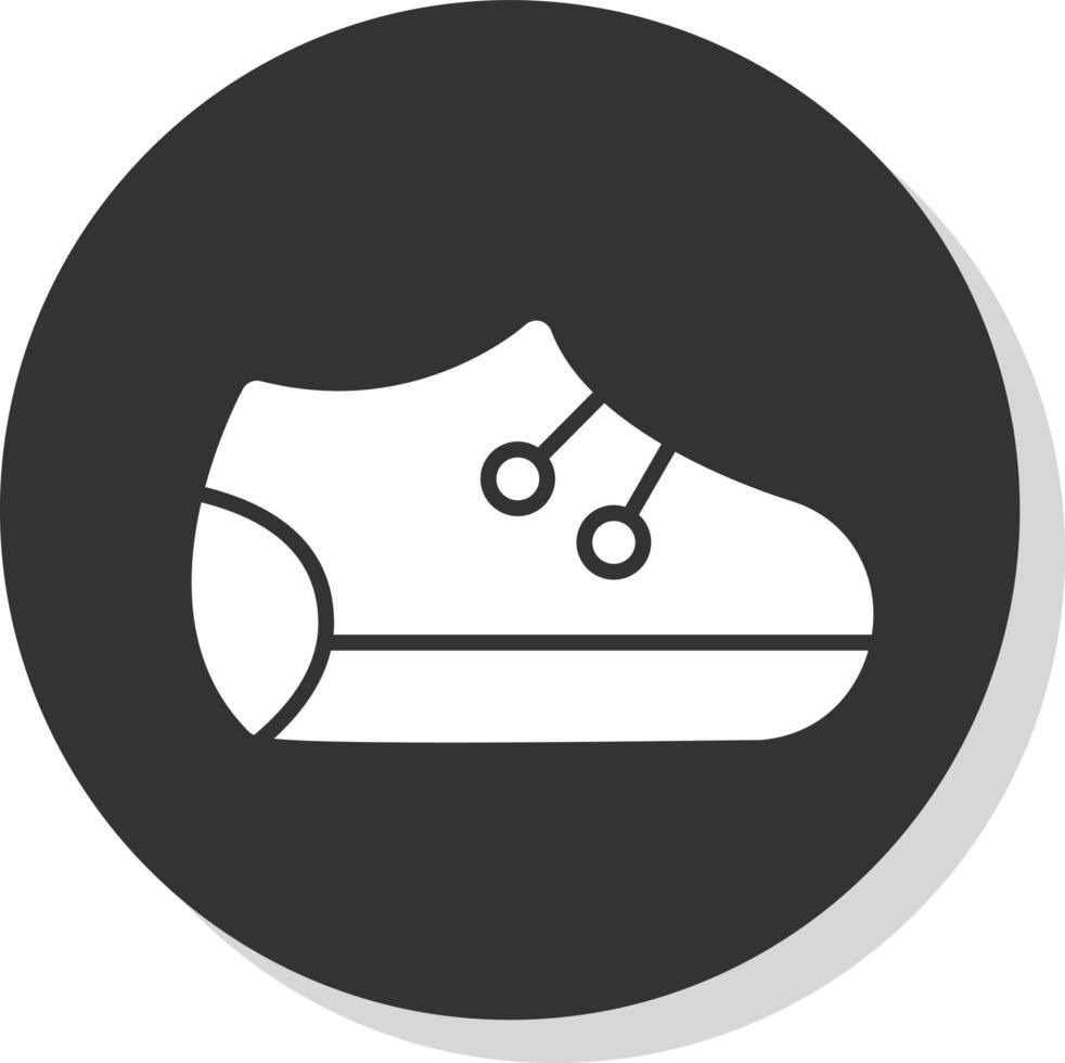 conception d'icône vectorielle de chaussures de bébé vecteur