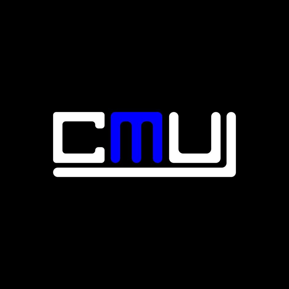 cmu lettre logo Créatif conception avec vecteur graphique, cmu Facile et moderne logo.