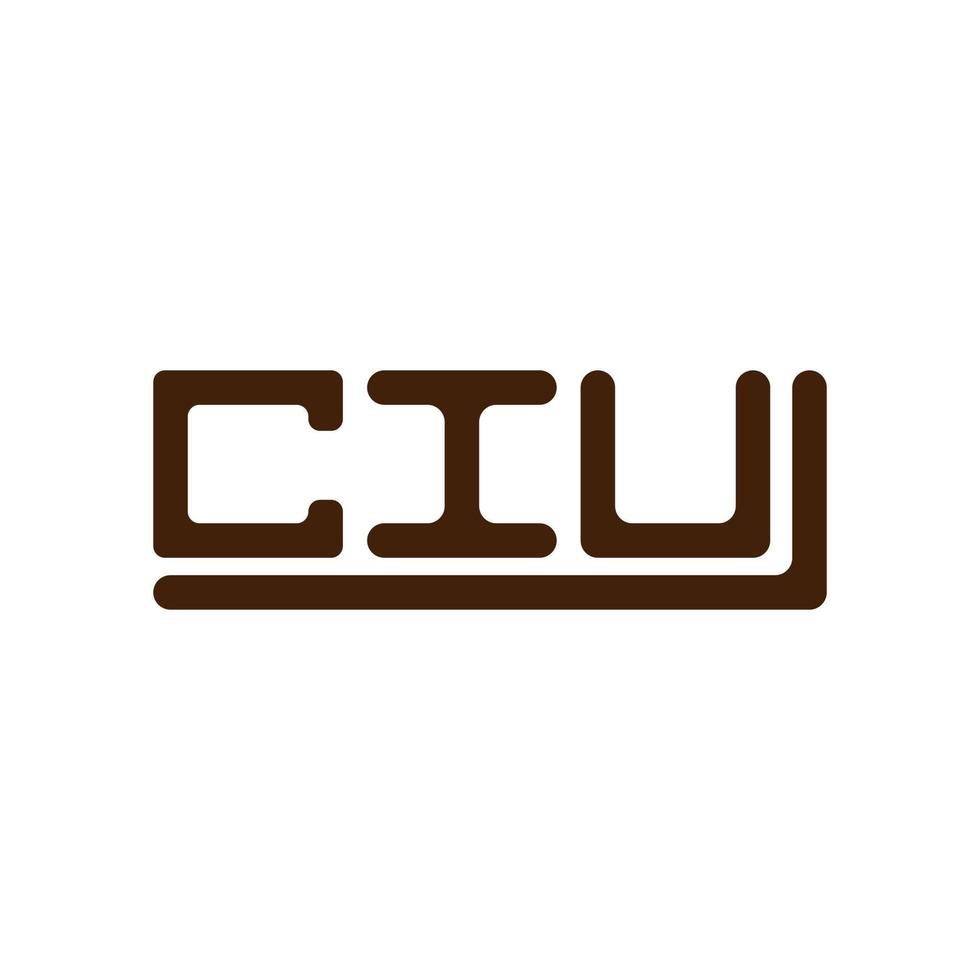 ciu lettre logo Créatif conception avec vecteur graphique, ciu Facile et moderne logo.