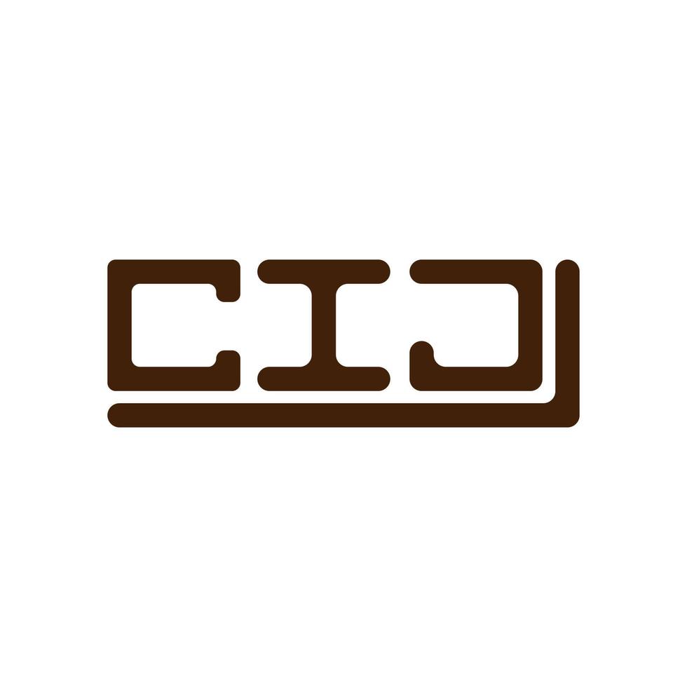 cij lettre logo Créatif conception avec vecteur graphique, cij Facile et moderne logo.