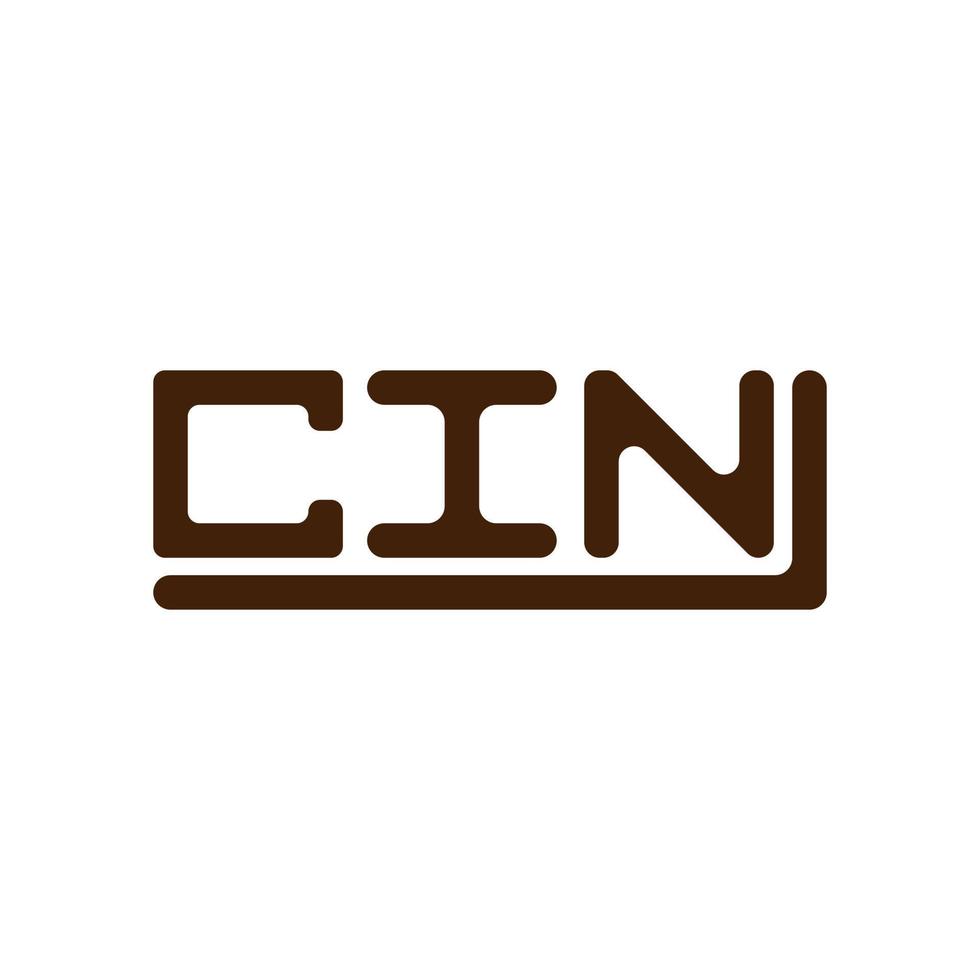 cin lettre logo Créatif conception avec vecteur graphique, cin Facile et moderne logo.