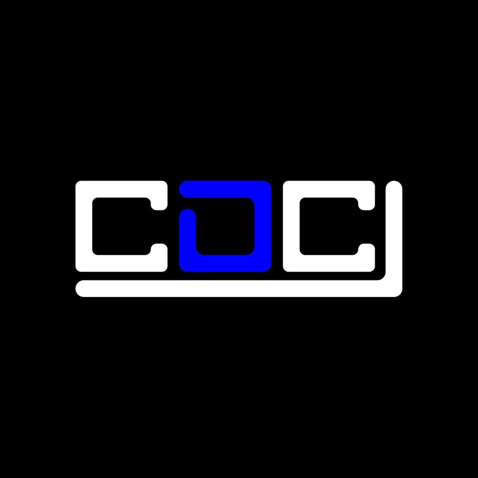 CDC lettre logo Créatif conception avec vecteur graphique, CDC Facile et moderne logo.