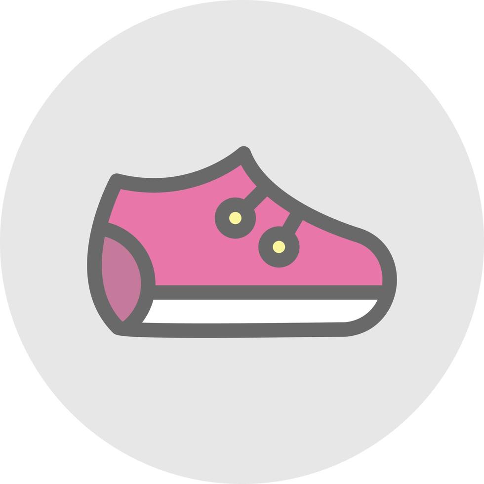 conception d'icône vectorielle de chaussures de bébé vecteur
