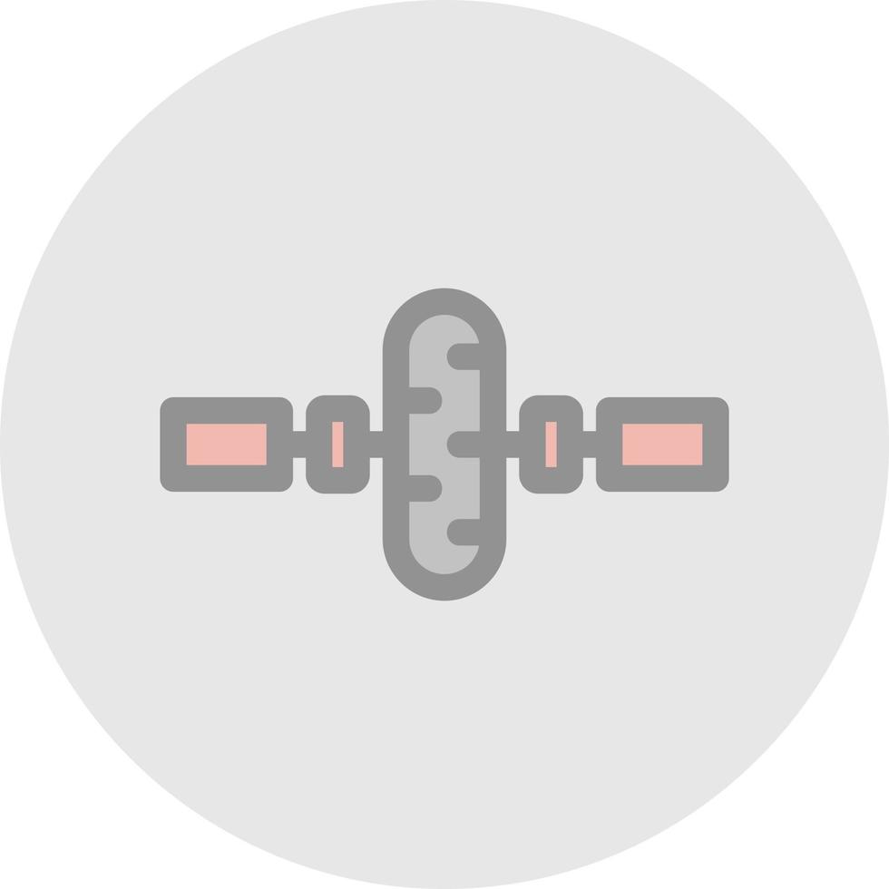 conception d'icône de vecteur de roue de gym