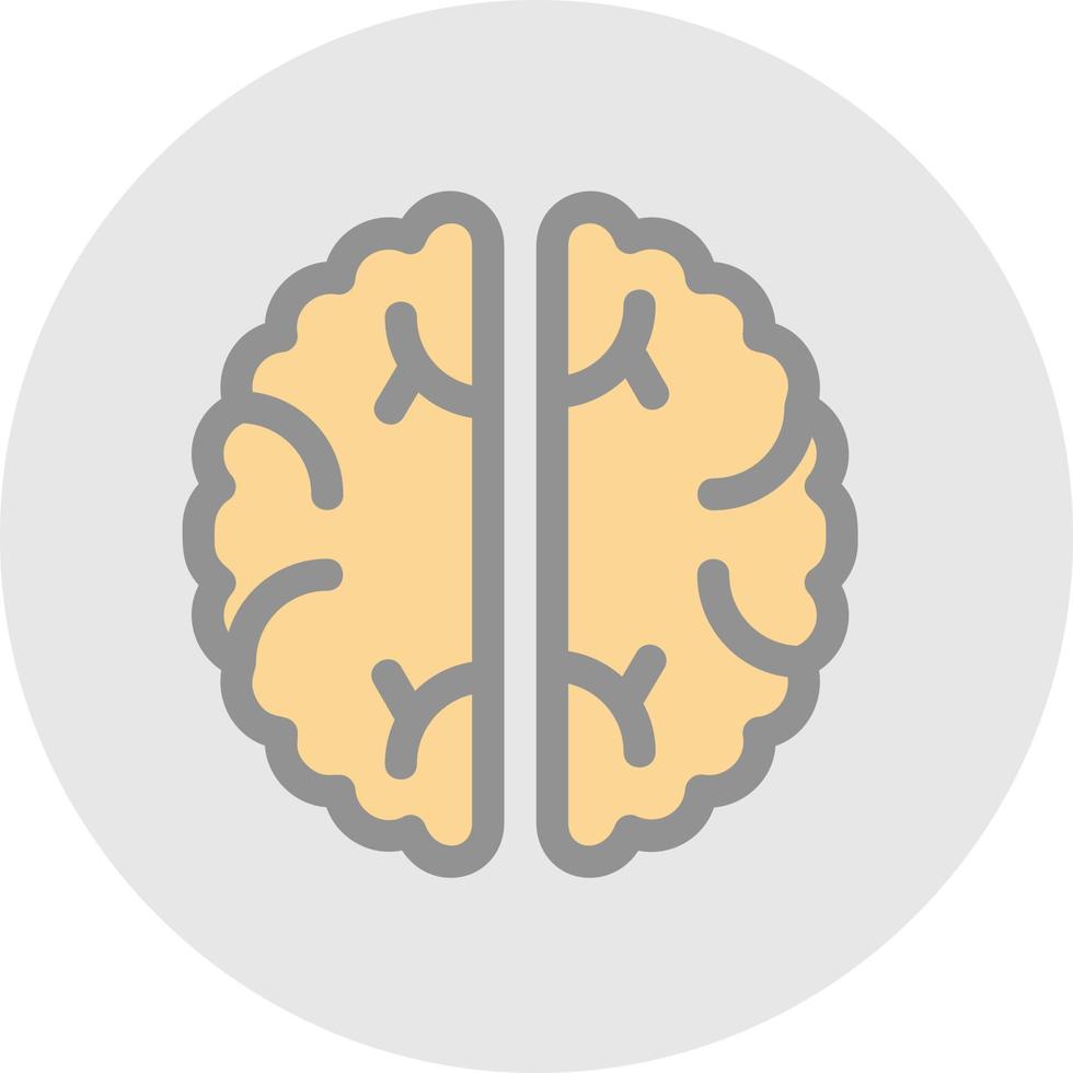 conception d'icône de vecteur de cerveau