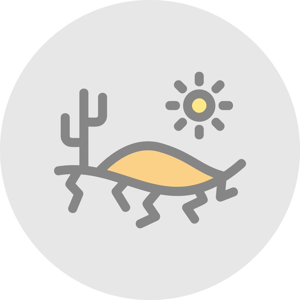 conception d'icône de vecteur de chaleur du désert