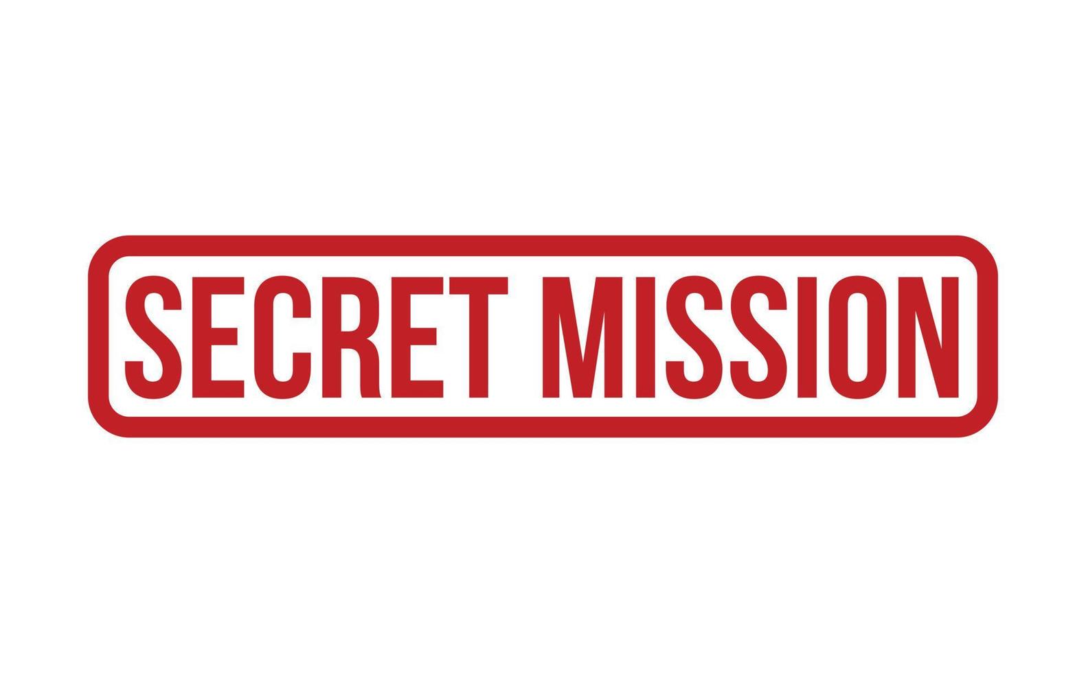 secret mission caoutchouc timbre. rouge secret mission caoutchouc grunge timbre joint vecteur illustration - vecteur
