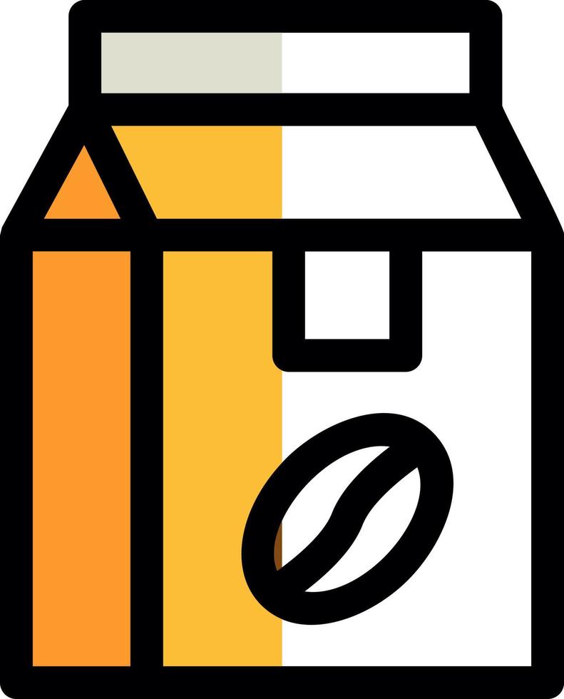 conception d'icône de vecteur de sac de café